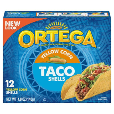 Ortega Yellow Corn Taco Shells 12ct - 4.9 OZ - Image 1