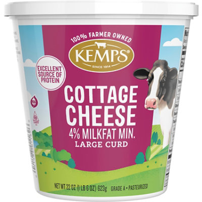 Kemps Large Curd 4% Cottage Cheese - 22 Oz - Image 1
