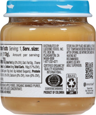 O Organics Baby Food Apple Mango - 4 Oz - Image 6