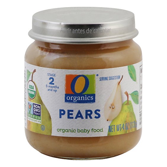 O Organics Baby Food Pears - 4 OZ