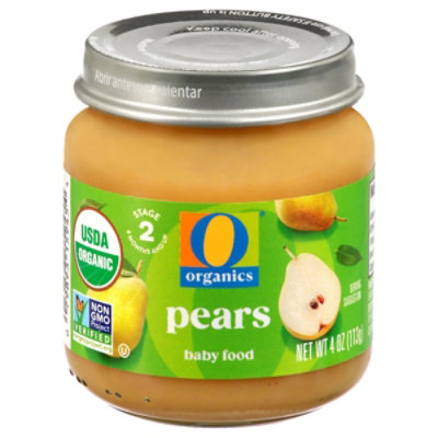 O Organics Baby Food Pears - 4 Oz - Image 1