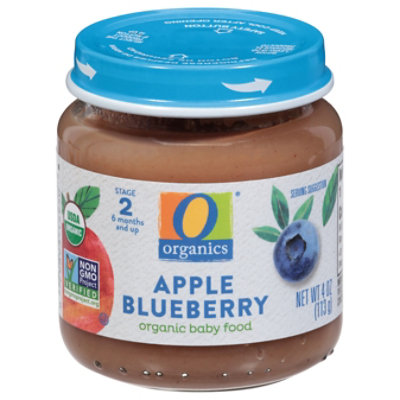 O Organics Baby Food Apple Blueberry - 4 Oz - Image 2