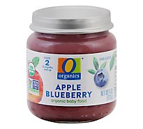 O Organics Baby Food Apple Blueberry - 4 OZ