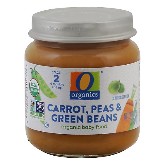 O Organics Baby Food Carrot Pea Green Bean - 4 OZ