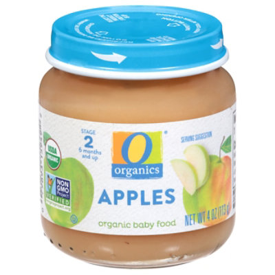 O Organics Baby Food Apples - 4 Oz - Image 2