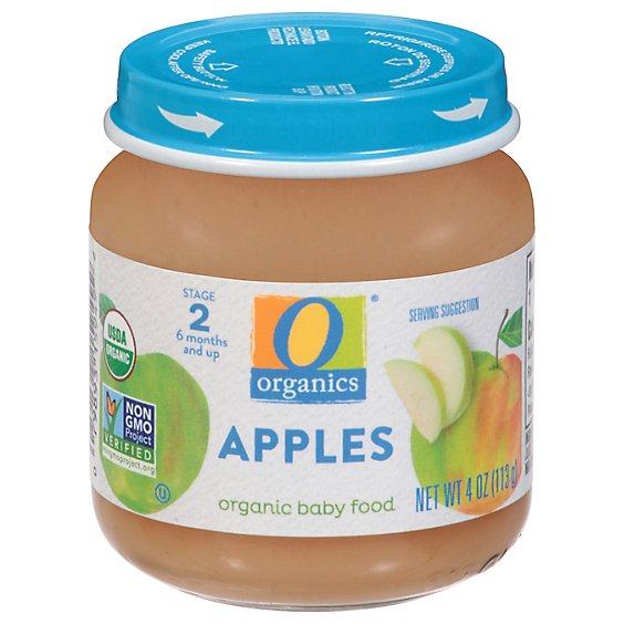 O Organics Baby Food Apples - 4 OZ