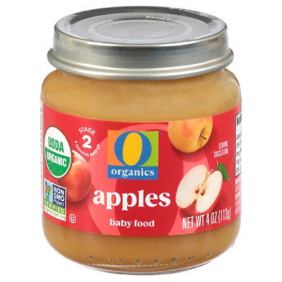 O Organics Baby Food Apples - 4 Oz - Image 1