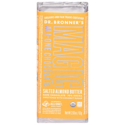 Dr. Bronner's Almond Butter Chocolate Bar - 2.93 Oz - Image 2