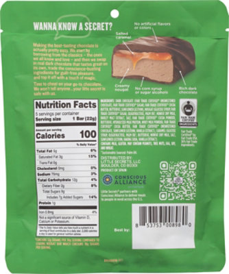 Little Secrets Salted Caramel Nougat Dark Chocolatet - 3.9 Oz - Image 6