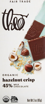 Theo Hazelnut Crisp Chocolate Bar - 3 Oz - Image 2