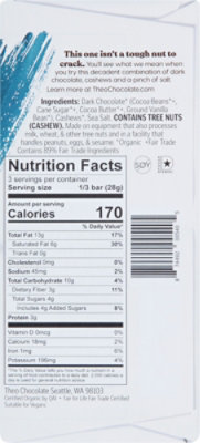 Theo Salted Cashew Chocolate Bar - 3 Oz - Image 6