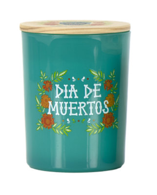 Overjoyed Boutique Day Of The Dead Candle Lg - EA - Image 1