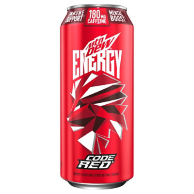 Mtn Dew Energy Drink Code Red - 16 FZ - Image 3