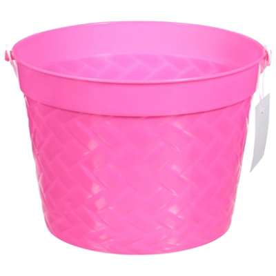 Signature SELECT Woven Plastic Easter Bucket - Each (Color May Vary) - Image 3