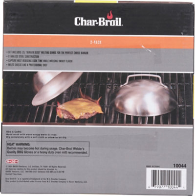Char Broil Burger Sized Cheese Melting Domes - 2 Pack - Image 4