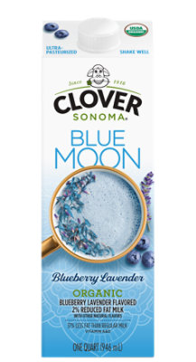 Clover Sonoma Organic Blueberry Lavender Blue Moon Milk - 32 Fl. Oz. - Image 1
