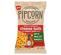 Pipcorn Cheddar Tabasco Cheese Balls - 4.5 Oz