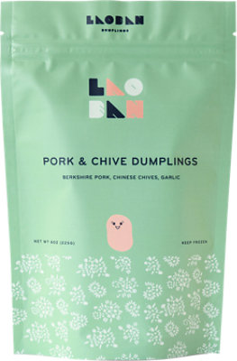 Laoban Dumplings Pork & Chive - 8 Oz - Image 1