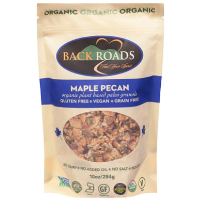 Back Roads Organic Maple Pecan Paleo Granola - 10 Oz - Image 1