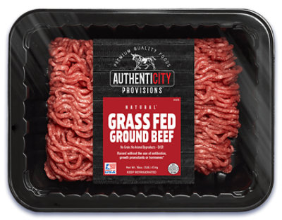 Authenticity Provisions Grass Fed Ground Beef - 16.8 OZ - Image 1