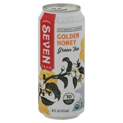 Seven Teas Green Tea Golden Honey - 16 FZ - Image 1