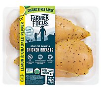 Chicken Breast Organic Boneless Skinless Lemon & Cracked Pepper - 1 Lb