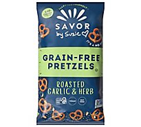 Savor Street Grain Free Roastd Garlic Herb Pretzel - 5 Oz