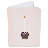 Papyrus Cupcake with Candle Birthday Card - Each - Image 3