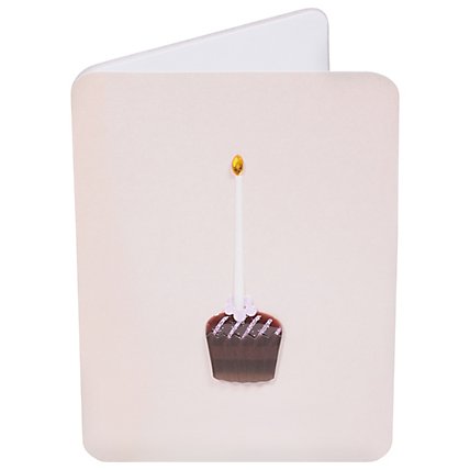 Papyrus Cupcake with Candle Birthday Card - Each - Image 2