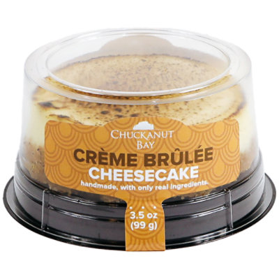 Creme Brulee Cheesecake 3 Inch - 3.5 OZ - Image 1