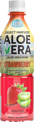 Savia Select Strawberry Is A Premium Beverage Made With Natural Aloe Vera And Fruits. It Is Gluten A - 16.9 OZ - Image 1