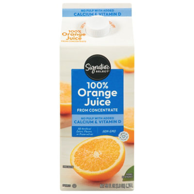 Signature SELECT 100% Orange Juice With Calcium Vitamin D - 59 Fl. Oz. - Image 4