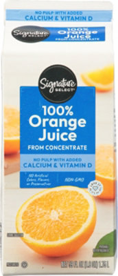 Signature SELECT 100% Orange Juice With Calcium Vitamin D - 59 Fl. Oz. - Image 7