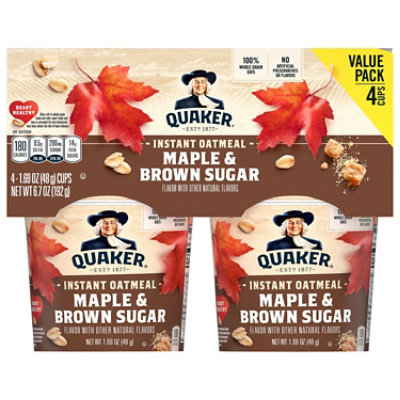 Quaker Maple Brown Sugar Instant Oatmeal - 6.7 OZ - Image 3