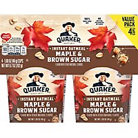 Quaker Maple Brown Sugar Instant Oatmeal - 6.7 OZ - Image 2