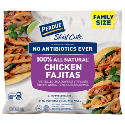 PERDUE SHORT CUTS No Antibiotics Ever Grilled Fajita Style Chicken Breasts Bag - 16 Oz - Image 3