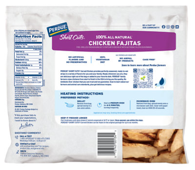 PERDUE SHORT CUTS No Antibiotics Ever Grilled Fajita Style Chicken Breasts Bag - 16 Oz - Image 6