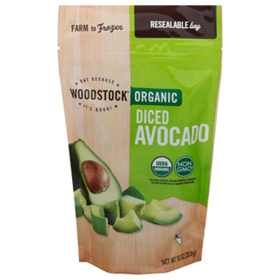 Woodstock Organic Diced Frozen Avocado - 10 Oz - Image 1