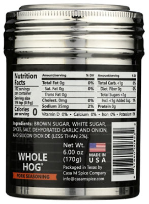 Casa M Spice Pork Seasoning - 6 Oz - Image 2