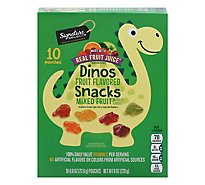 Signature Select Dino Mixed Fruit Snacks - 10-0.8 Oz