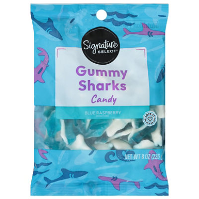 Signature SELECT Candy Gummi Sharks - 8 Oz - Image 1