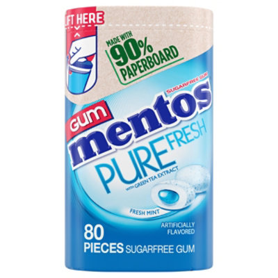Mentos Pure Sugar Free Fresh Mint Gum - 80 Count