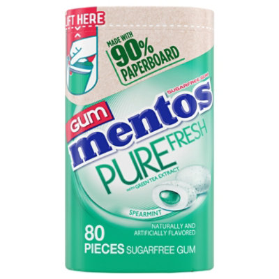 Mentos Pure Sugar Free Spearmint Gum - 80 Count - Image 3