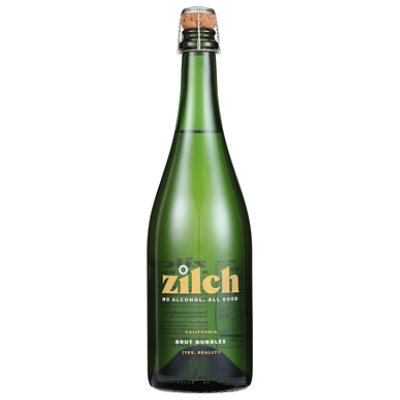 Zilch Brut Bubbles Non-alc Wine - 750 ML - Image 2