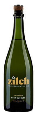 Zilch Brut Bubbles Non-alc Wine - 750 ML - Image 1