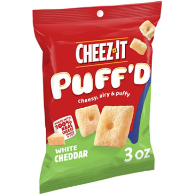 Cheez-It Puffd Cheesy Baked Snacks White Cheddar Puffed Snack Crackers - 3 Oz - Image 1