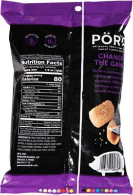 Porq Black Pepper & Sea Salt Pork Rinds - 2 Oz - Image 6