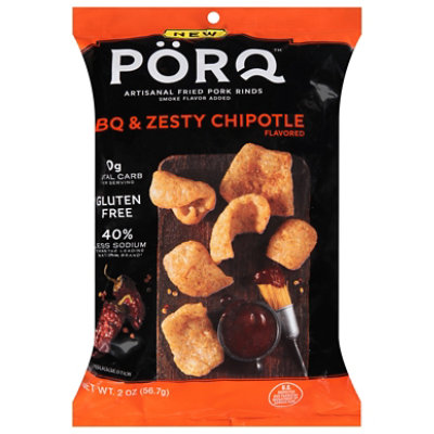 Porq Bbq Chipotle Pork Rinds - 2 Oz - Image 3