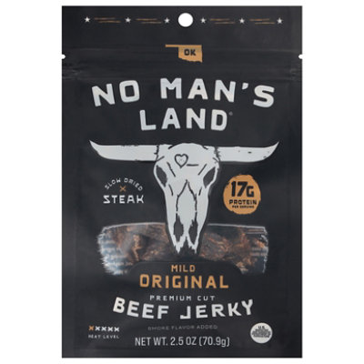 No Mans Land Hot Beef Jerky - 3 OZ - Image 2