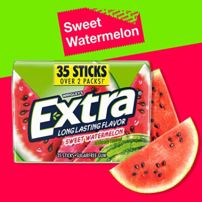 Extra Watermelon Gum - 35 Count - Image 3